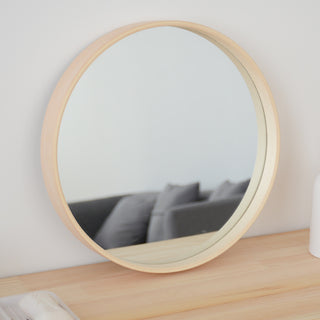 Solid Wood Wall Hanging Mirror