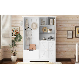 Multi-Functional Hall Tree with Storage