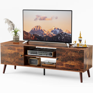 Black Panel TV Stand