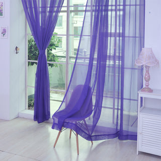 Transparent Solid Color Glass Mesh Curtains