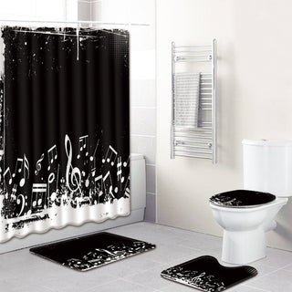 Bathroom Carpet Shower Curtain