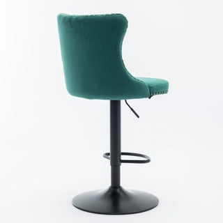 Sasha Velvet Swivel Barstools (Set Of 2)