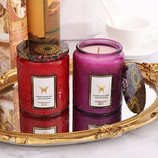 Embossed Glass Fragrance Handmade Gift