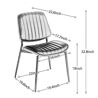Dining Chairs Set Of 2 Mid Century
