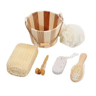 Love Wooden Barrel Bathroom Gift Set