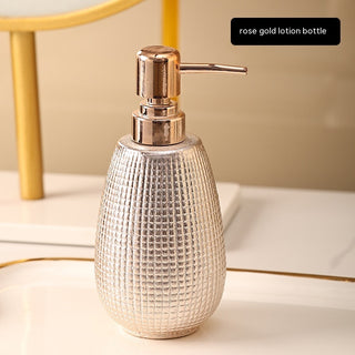 Rose Gold Ceramic Bathroom Cleaning Kit