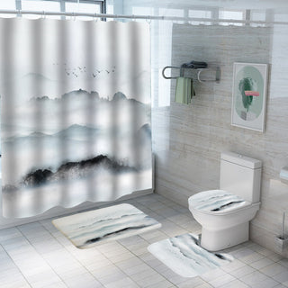 Landscape Print Polyester Bathroom Supplies