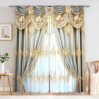 Creative European Flower Character Curtains