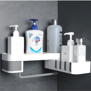 Punch-Free Corner Storage Rack