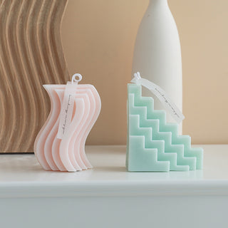 Small Families Use Soy Geometric Candles