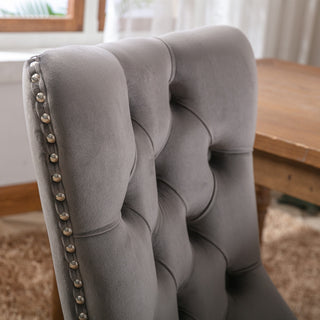 Nikki Modern Tufted Velvet Dining Chair