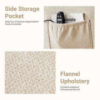 Rocking Chair And Lounge Chair, Rotating Lounge Chair With Vibration Massage And Lumbar Heating