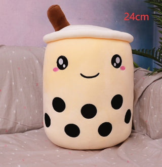 Plush Strawberry Milk Tea Cushion