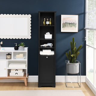 64" Tall Bathroom Storage Cabinet
