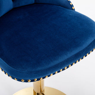 Sasha Velvet Swivel Barstools (Set of 2)