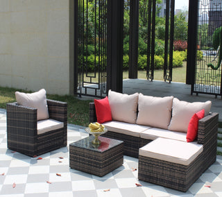 Rattan Patio Furniture Set Wicker Sofa