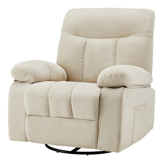 Rocking Chair And Lounge Chair, Rotating Lounge Chair With Vibration Massage And Lumbar Heating