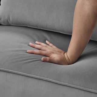 72.8 Futon Sofa Bed, Sleeper Sofa, Small Couch With Adjustable Armrests, Adjustable Recliner Sleeper Sofa Bed For Living Room, Bedroom, Apartment, Gray