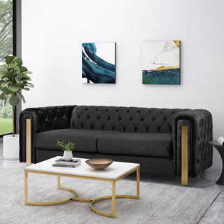 Mirod Comfy 3-seat Sofa With Tufted Back And Arm, Modern For Living Room