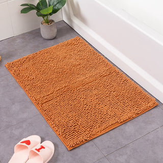 Chenille Solid Color Bathroom Non-slip Mat