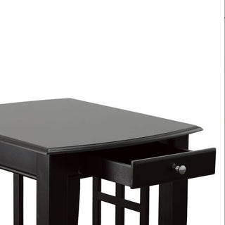 Classic Ebony Wooden End Table