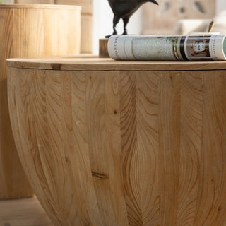 Vintage Cedar Wood Coffee Table Set