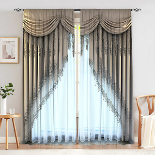 Creative European Flower Character Curtains