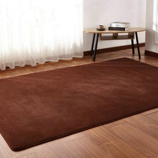 Soft White Plush Living Room Rug