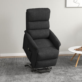Power Lift Chair For Seniors, Electric Lift Recliner Chair With Remote Control, Side Pockets For Living Room, Black