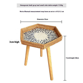 Hand Woven Sofa Side Table